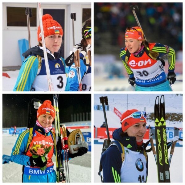 Українські біатлоністки лідирують в естафеті на етапі Кубка світу. ФОТО 