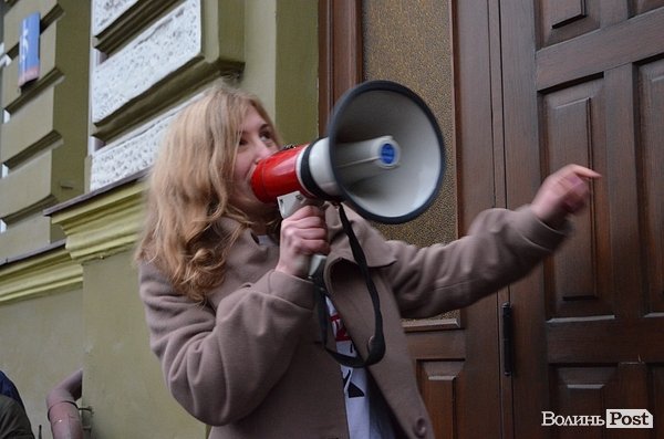 Пікет міліції та прокуратури в Луцьку. ФОТО