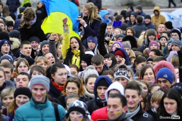 Студентський Євромітинг у Луцьку. ФОТО