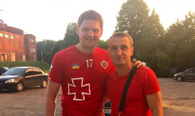 Тарас Михалик відвідав матч «Волині» у футболці луцького клубу. ФОТО