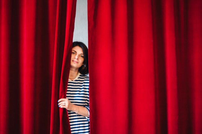 Ольга Валянік — керівниця мистецького простору «Гармидер ангар-stage» у Луцьку, акторка. Експедиція Волинню. 25 квітня. Фото: Ліна Чу.