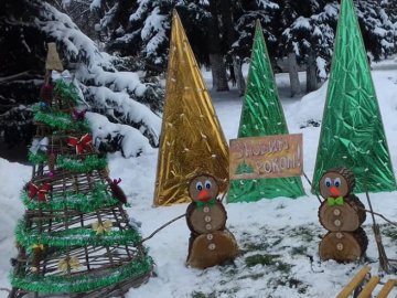 У центрі Володимира з'явилися різдвяні інсталяції. ФОТО