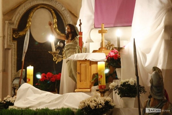 Як Луцькі католики святували Пасху. ФОТО