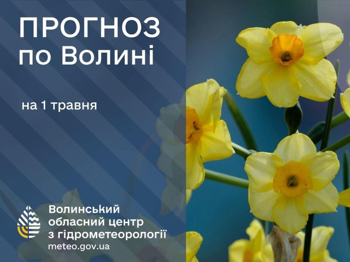 Якою буде погода у Луцьку та на Волині 1 травня