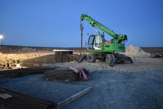 На Волині зводять вітрову електростанцію. ФОТО