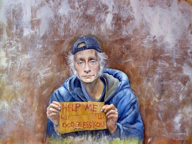 Путін-жебрак і Трамп-біженець: Художник арт-проектом розповів про життя сирійців