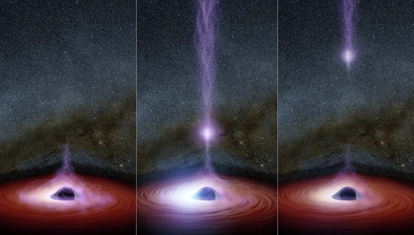 Астрономи «застукали» чорну діру в момент колосального викиду