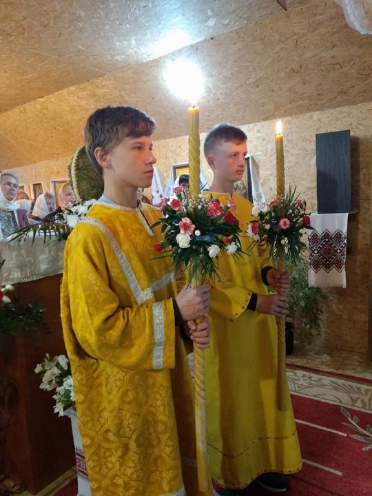 Показали, як пройшла великодня служба у храмі в Жидичині, який збудували прихильники УПЦ МП. ФОТО
