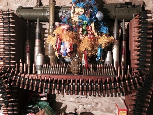 Як зустрічали Новий рік у зоні АТО. ФОТО