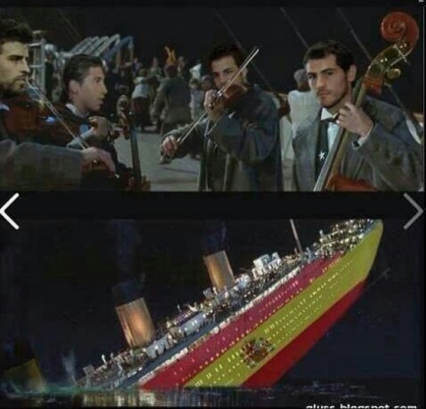 Виліт Іспанії: реакція інтернету в фотожабах