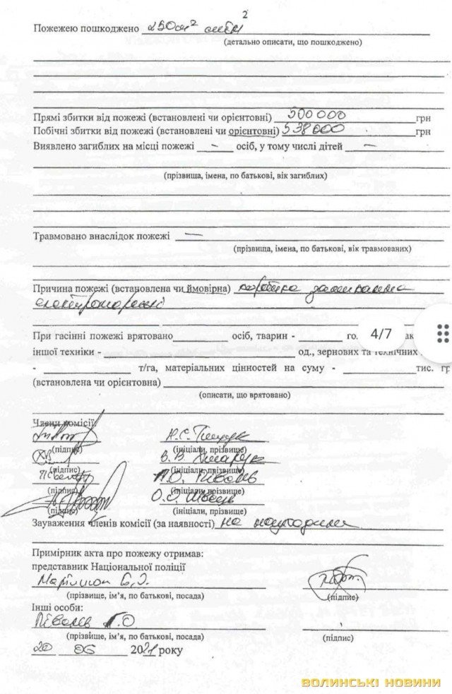 Хата згоріла вщент: багатодітна родина з Волині залишилася без житла. ФОТО