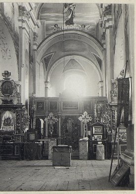 Інтер'єр храму в Жидичині, 1914-1918 рр.