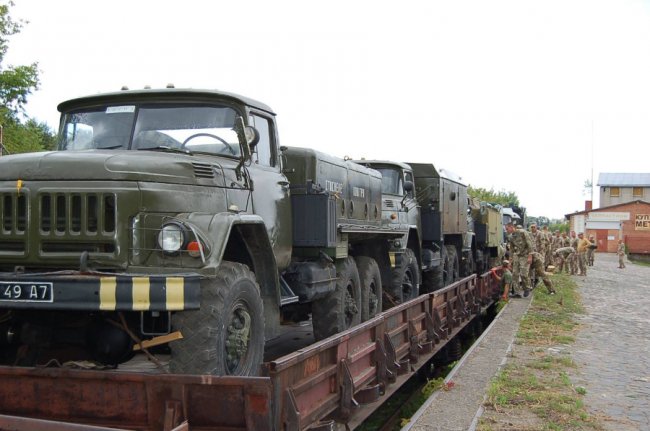 На Волинь привезли військову техніку Севастопольської бригади