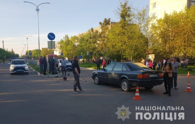 На Волині скутер зіткнувся з легковиком: є постраждалі. ФОТО