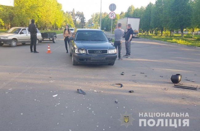 На Волині скутер зіткнувся з легковиком: є постраждалі. ФОТО