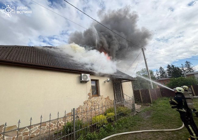 На Волині горів житловий будинок