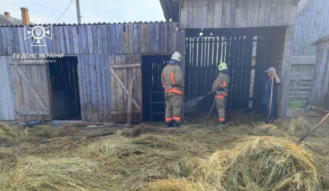 На Волині горів автомобіль. ФОТО