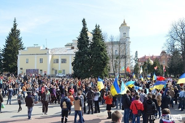 Студентська «єврохода» в Луцьку. ФОТО