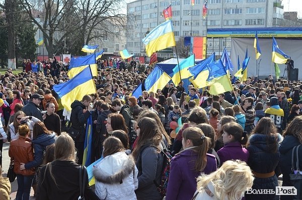 Студентська «єврохода» в Луцьку. ФОТО