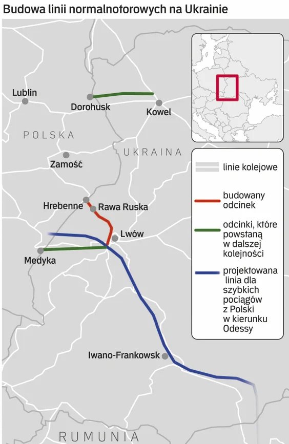 «Укрзалізниця» планує прокласти євроколію від Польщі до Волині