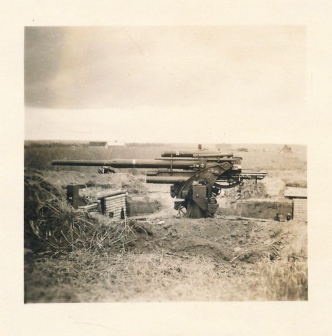 Німецька гармата на позиції