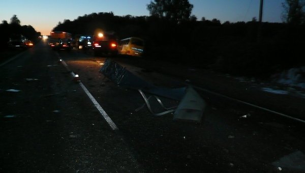 Аварія в Росії: пасажирські автобуси зіткнулися лоб в лоб. ФОТО