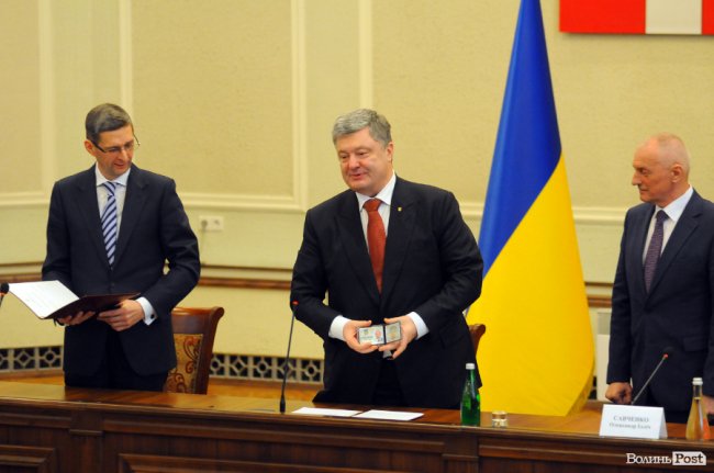 Петро Порошенко в Луцьку. ФОТО