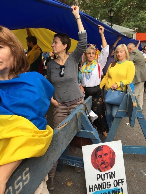 Нью-Йорк: протести проти агресивної політики Путіна. ФОТО