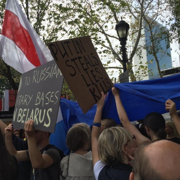 Нью-Йорк: протести проти агресивної політики Путіна. ФОТО