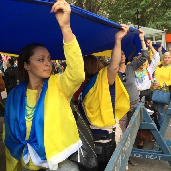 Нью-Йорк: протести проти агресивної політики Путіна. ФОТО