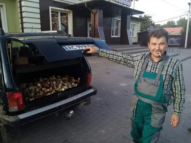 Волинські грибники у соцмережах хизуються чималим «уловом». ФОТО