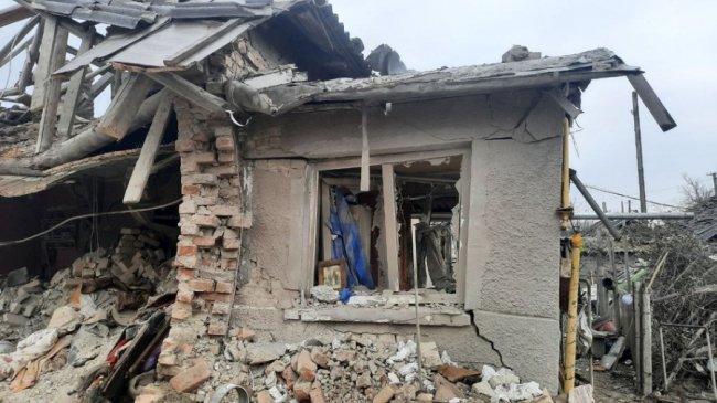 Наслідки ракетного удару.