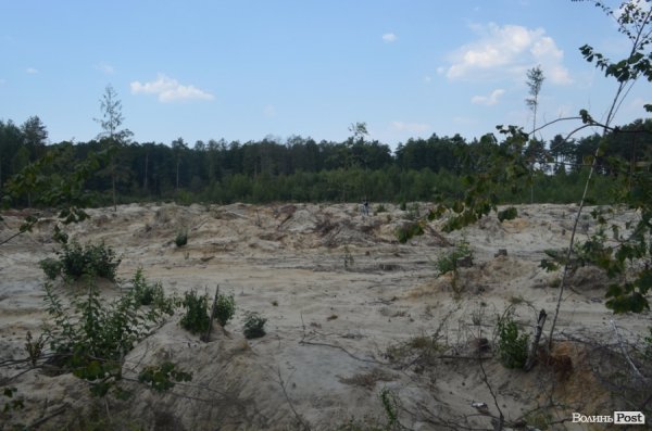 Міністр екології на власні очі побачила незаконні копанки бурштиношукачів. ФОТО