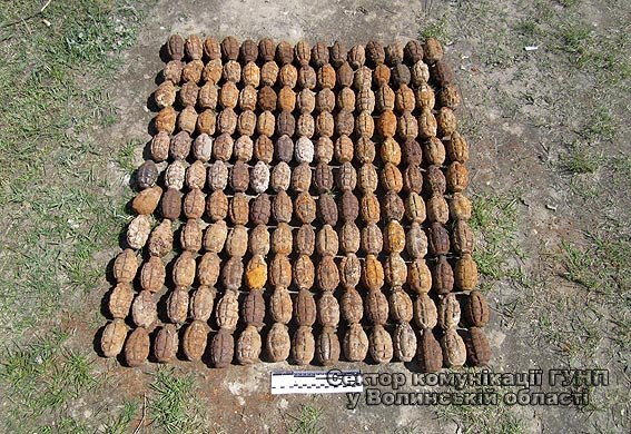 Волинські вибухотехніки знищили арсенал вибухівки. ФОТО. ВІДЕО