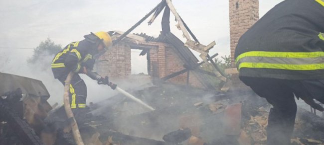 На Волині горів житловий будинок. ФОТО