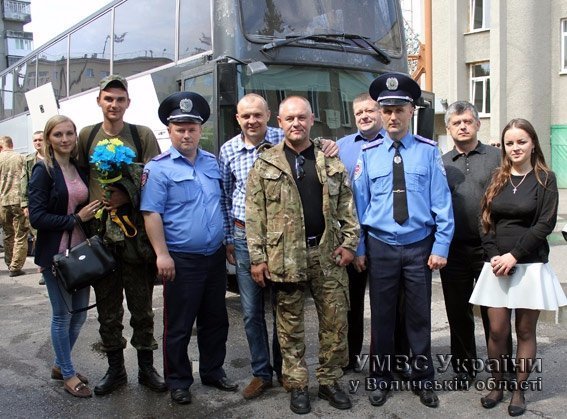 Волинські правоохоронці повернулися із передової додому. ФОТО