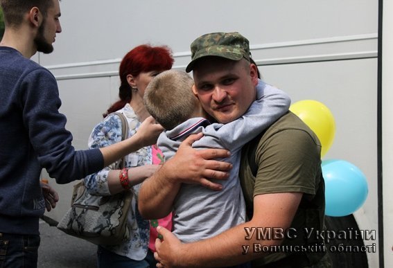 Волинські правоохоронці повернулися із передової додому. ФОТО