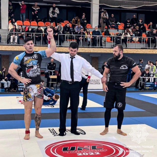 Патрульний з Волині виборов дві «золоті» медалі на міжнародному турнірі з джиу-джитсу. ФОТО