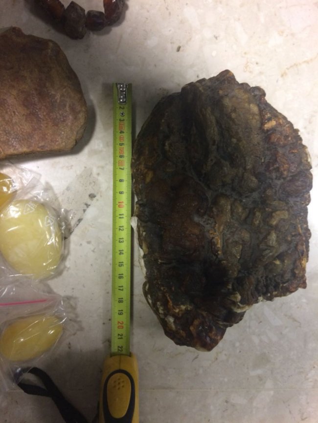 В «Устилузі» митники вилучили у чоловіка бурштин