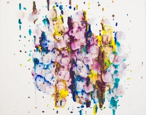 Шимпанзе малює язиком картини. ФОТО