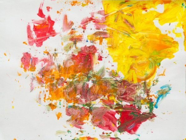 Шимпанзе малює язиком картини. ФОТО