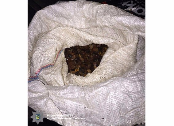 На Рівненщині у волинян вилучили 20 кілограмів бурштину. ФОТО