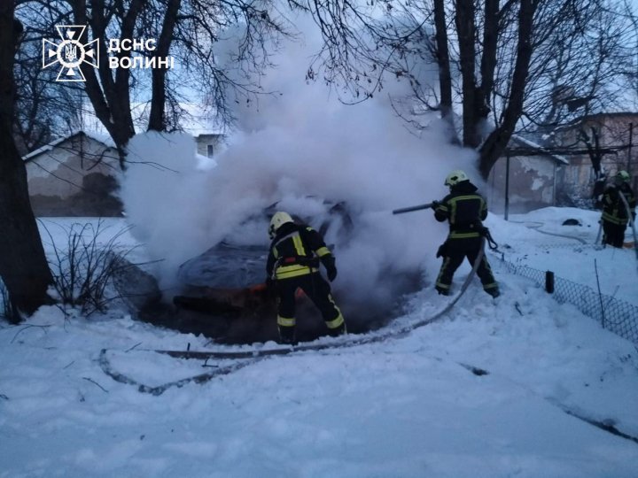 На Волині горів автомобіль