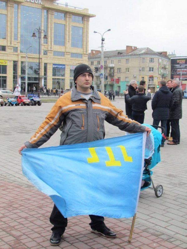 Кримські татари Волині провели акцію проти окупації Криму. ФОТО