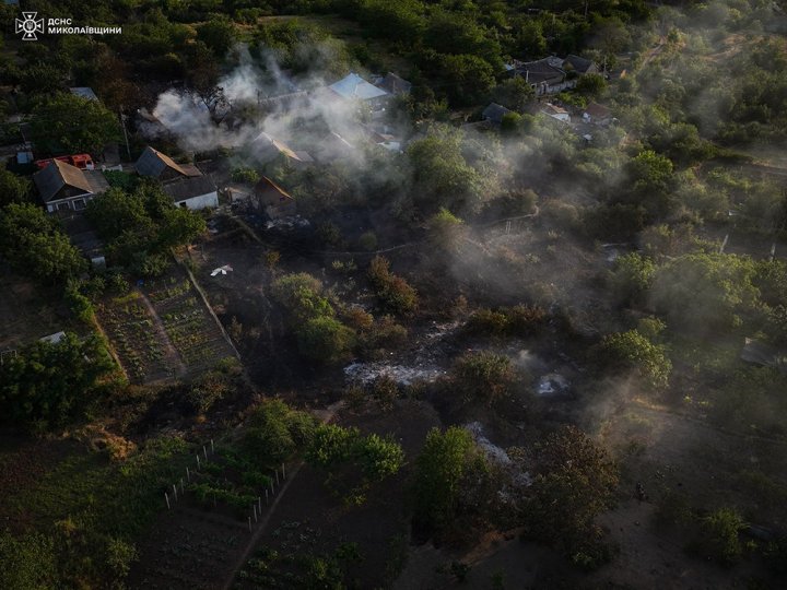 Масштабна пожежа сухостою на Миколаївщині перекинулася на житлові будинки