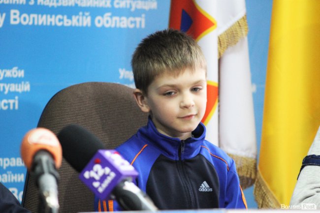 На Волині нагородили школяра, який врятував 8-річного хлопчика. ФОТО