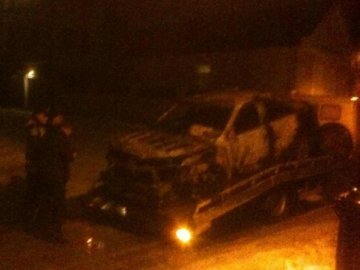 Міліція назвала причину пожежі машини, на якій їздив Козюра