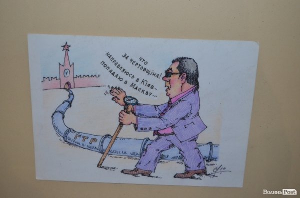 У Луцьку - виставка карикатур на сучасні події в Україні. ФОТО