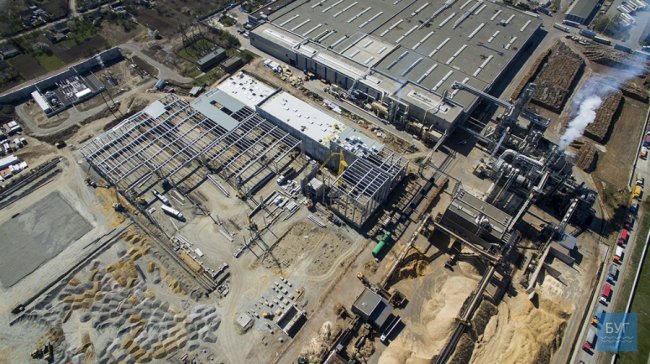 Показали розбудову заводу на Волині з висоти пташиного польоту. ВІДЕО