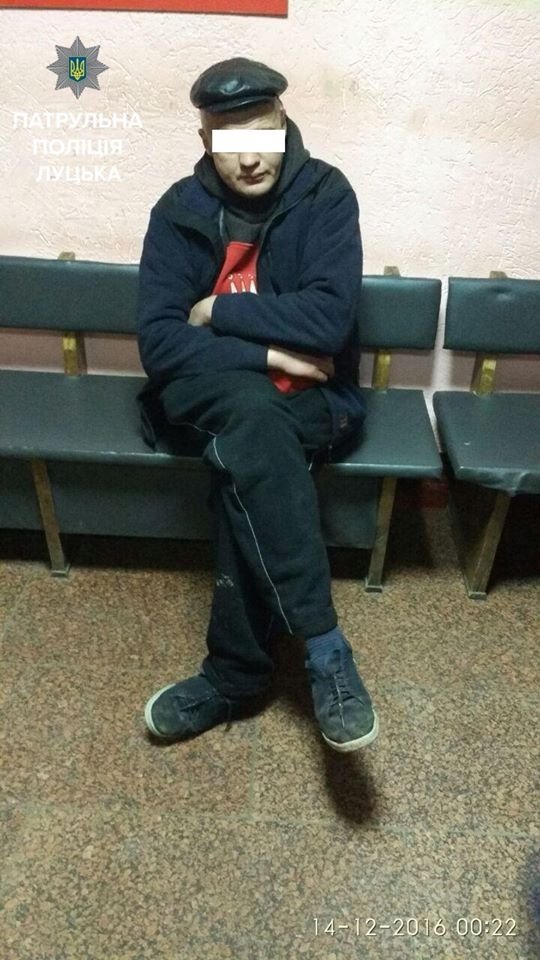 У Луцьку вночі затримали дебошира
